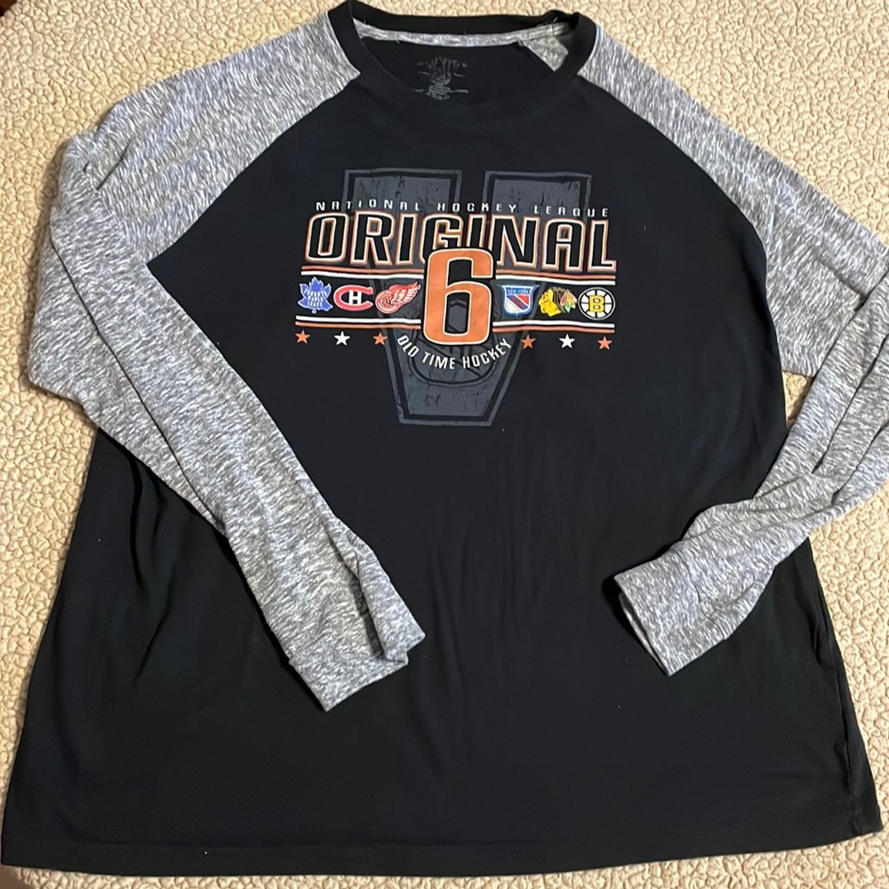 Old Time National Hockey League Original 6 Long Sleeve 2XL